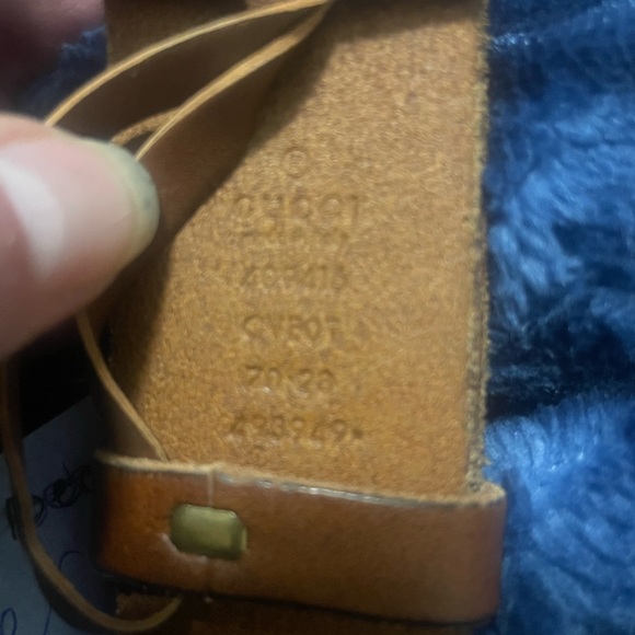Gucci Brown Leather Belt wide size 70/28 - Picture 2 of 4